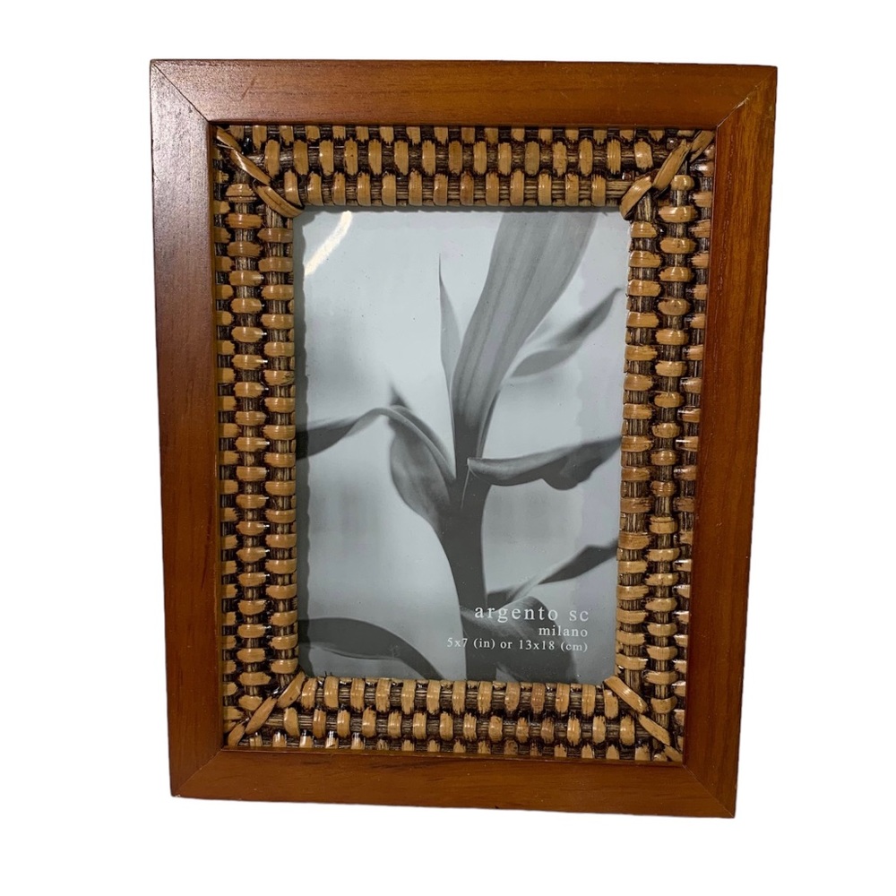 Argento SC Milano Wood Picture Frame Inner Open Weave